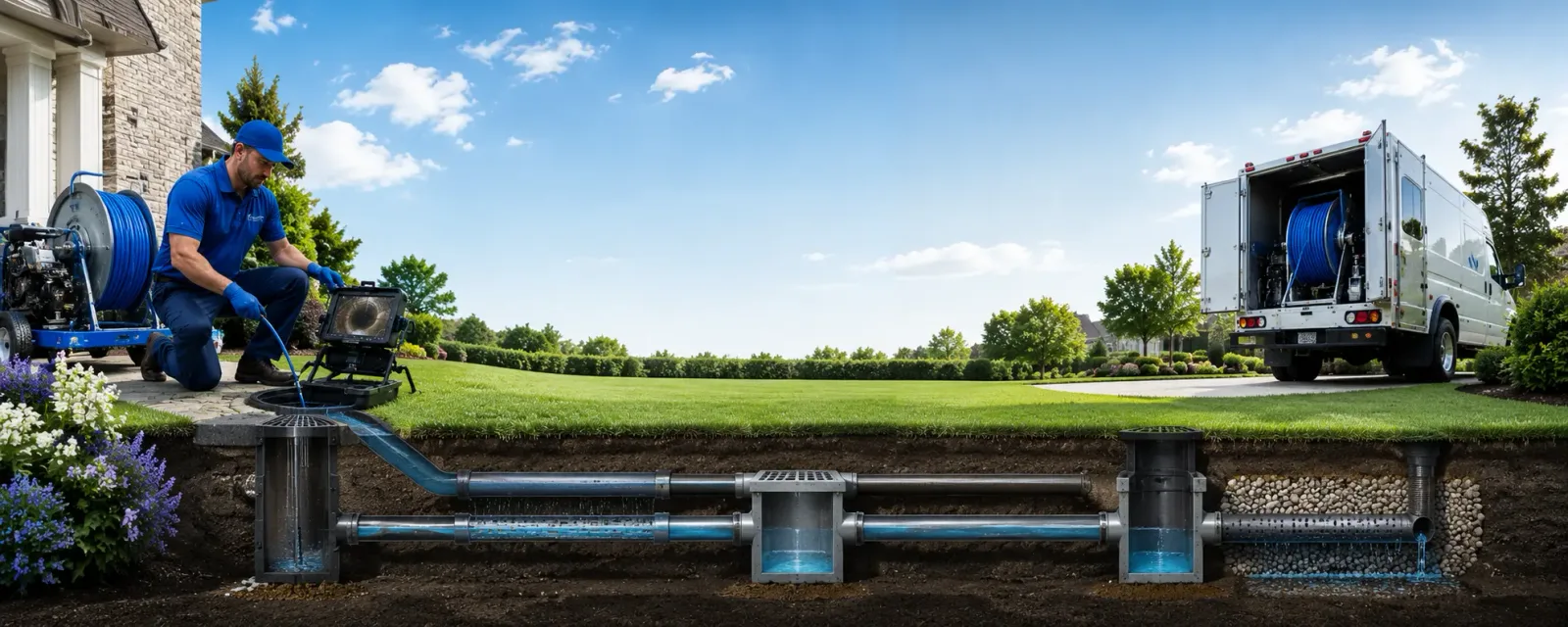 Outdoor drain cleaning information for Pine Hill, NY